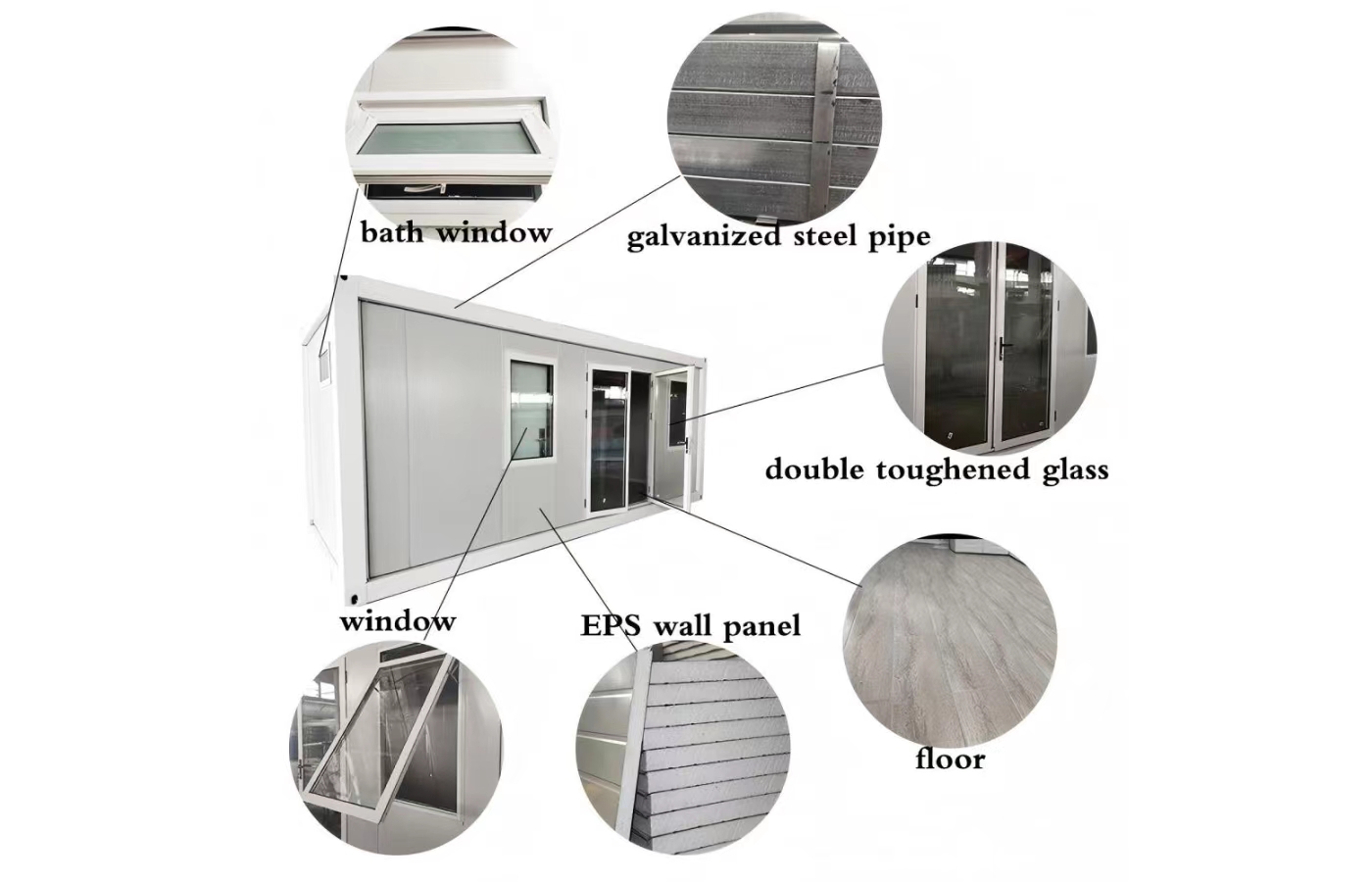 40ft høj luksus tilpasset 40ft fast containerhus dobbeltlagshus stort rum 40ft høj luksus tilpasset 40ft fast containerhus dobbeltlagshus stort rum